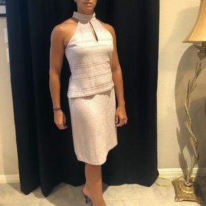 St. John Evening Size 8 beaded 3-piece dress